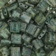 Miyuki Tila Beads 5x5x1.9 mm TL-4506 - Transparent Sea Foam Picasso x10g