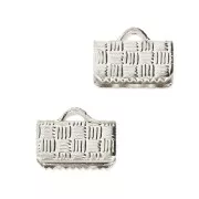 Terminales para apretar 10 mm Chapado en plata fina x50