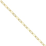 Cadena eslabón fanstasía 2.2 mm - Chapado de Oro 3 micras x50cm
