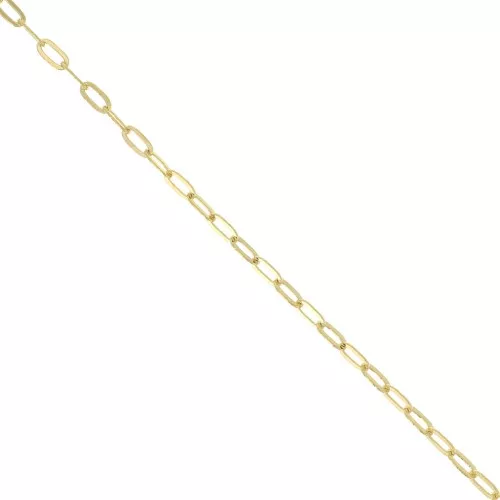 Cadena eslabón fanstasía Forçat 2.7 mm - Chapado de Oro 3 micras x50cm