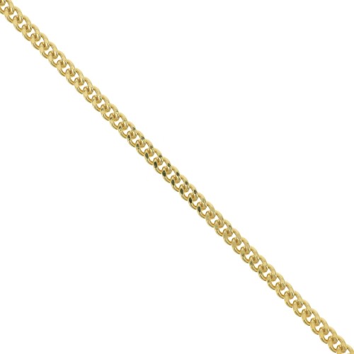 Cadena eslabón fanstasía Gourmette 3.55 - Chapado de Oro 3 micras x20cm