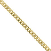 Cadena eslabón fanstasía Gourmette 3.55 - Chapado de Oro 3 micras x20cm