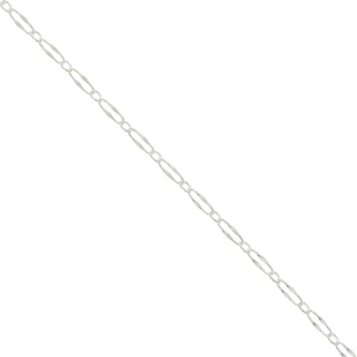 Cadena eslabón fanstasía 2.85 mm - Plata 925 x50cm