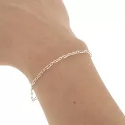 Cadena eslabón fanstasía 2.85 mm - Plata 925 x50cm