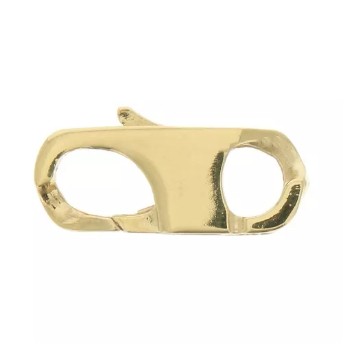 Cierre de langosta de 24 mm de longitud, chapado en oro de 3 micras x1