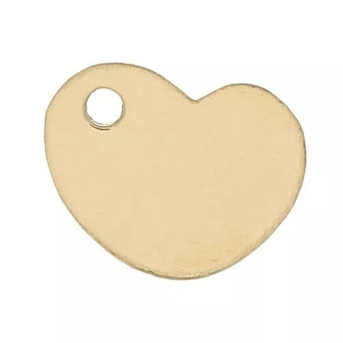 Dije Corazón 7x8 mm - Gold filled x1
