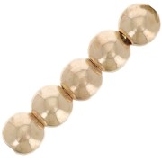 Cuentas redondas 3 mm - Gold filled light x10
