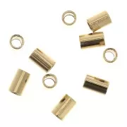 Tubos Chafas 3x2 mm de Gold filled x50
