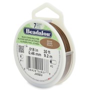 Hilo de acero Bronce - Beadalon - 0.46 mm 7 hebras x9,2 m