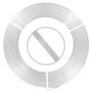 Hilo de Aluminio plano 5 mm Plateado x10 m|raw }}