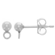 Ganchos bola 3 mm con anilla cerrada perpendicular - Plata 925 x2|raw }}