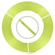 Hilo de Aluminio plano 3,5 mm Verde claro x10 m