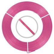 Hilo de Aluminio plano 3 mm Fuschia x10 m|raw }}