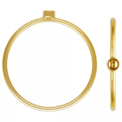 Anillo fino engaste para cabuchón 1088 2.2 mm - Talla 52 - Gold filled x1