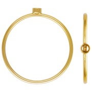 Anillo fino engaste para cabuchón 1088 2.2 mm - Talla 54 - Gold filled x1