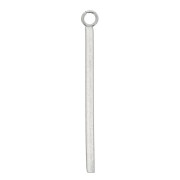 Colgantes baras vertical 28x1.5 mm con anilla abierta - Acero inoxidable x4|raw }}