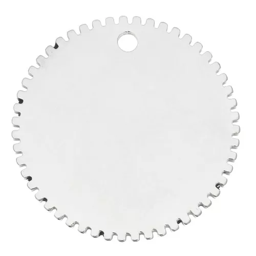 Colgante redondo 20 mm para grabar - Acero inoxidable x1