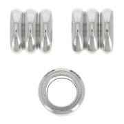 Cuenta ajugero grande 7x8 mm - Acero inoxidable x1|raw }}