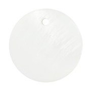 Dijes redondos 15 mm de nácar - Naturalx10|raw }}