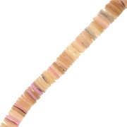 Cuenta arandelas Heishi concha 5 mm Beige color rosa x62cm|raw }}
