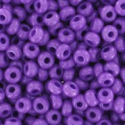 Cuentas de Rocalla Preciosa 11/0 de 2 mm - Violeta opaco x 20 g