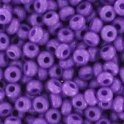 Cuentas de Rocalla Preciosa 11/0 de 2 mm - Violeta opaco x 20 g