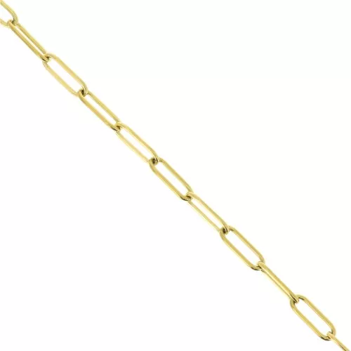 Cadena malla Rectangular 4 mm de Acero inoxidable Dorado 316L x50cm