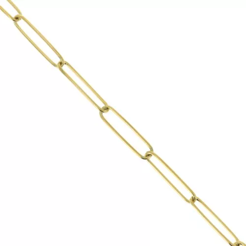Cadena rectangular de malla de 5 mm - Acero inoxidable Dorado 304 x50cm