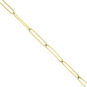 Cadena malla Rectangular 4 mm de Acero inoxidable Dorado 304 x50cm|raw }}