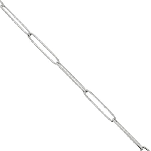 Cadena de malla rectangular alargada de 4 mm de acero inoxidable 304 x 1 m