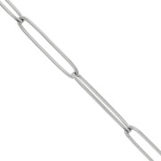 Cadena de malla rectangular alargada de 4 mm de acero inoxidable 304 x 1 m