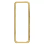 Anilla para montaje y tejido rectangular 24x9 mm - Dorado x1