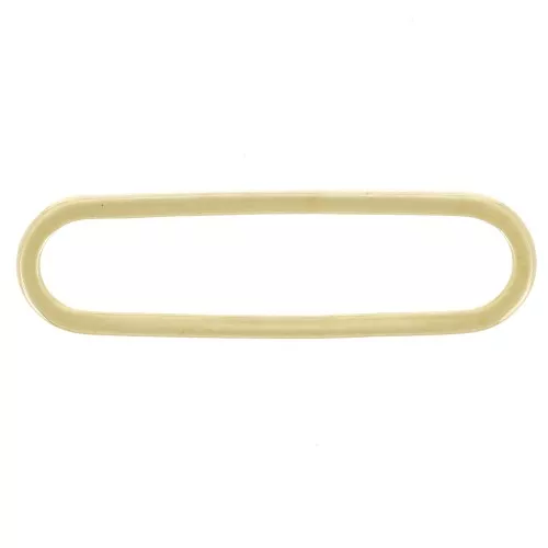 Anilla para montaje y tejido rectangular 22x6 mm - Dorado x1