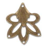Dije flor 21x18 mm bronce x1