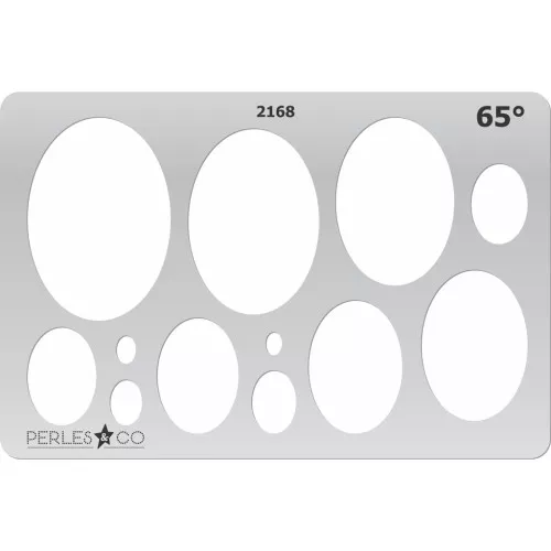 Placa rígida para arcilla polimérica 152x100 mm motivos Ovalado 65° x1