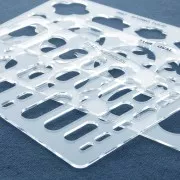 Placa rígida para arcilla polimérica 152x100mm Rectangulares arrondi x1