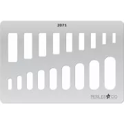 Placa rígida para arcilla polimérica 152x100mm estampados Rectangulares x1