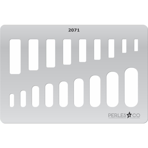 Placa rígida para arcilla polimérica 152x100mm estampados Rectangulares x1