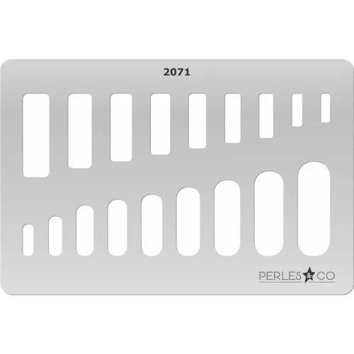 Placa rígida para arcilla polimérica 152x100mm estampados Rectangulares x1