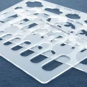 Placa rígida para arcilla polimérica 152x100mm estampados Rectangulares x1