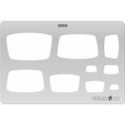 Placa rígida para arcilla polimérica 152x100mm Rectangulares designs x1|raw }}