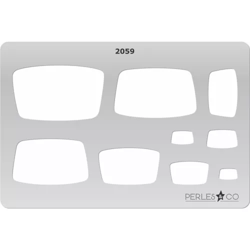 Placa rígida para arcilla polimérica 152x100mm Rectangulares designs x1