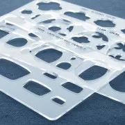 Placa rígida para arcilla polimérica 152x100mm Rectangulares designs x1