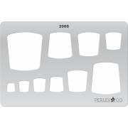 Placa rígida para arcilla polimérica 152x100mm estampados Carrés design|raw }}