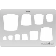 Placa rígida para arcilla polimérica 152x100mm estampados Carrés design