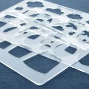 Placa rígida para arcilla polimérica 152x100mm estampados Carrés design