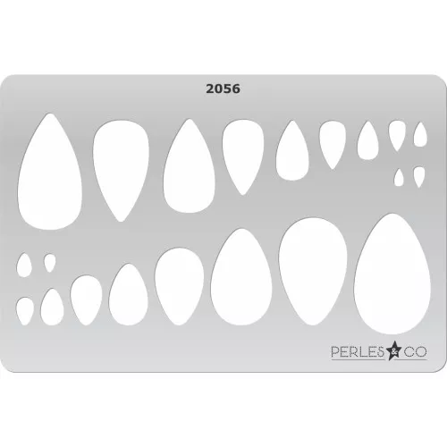 Placa rígida para arcilla polimérica 152x100mm estampados Gotas