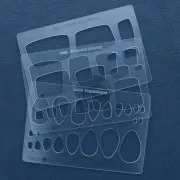 Placa rígida para arcilla polimérica 152x100mm estampados Gotas