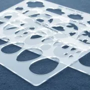 Placa rígida para arcilla polimérica 152x100mm estampados Gotas