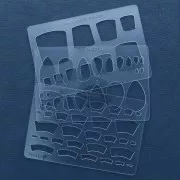 Placa rígida para arcilla polimérica 152x100mm estampados Minis arcs